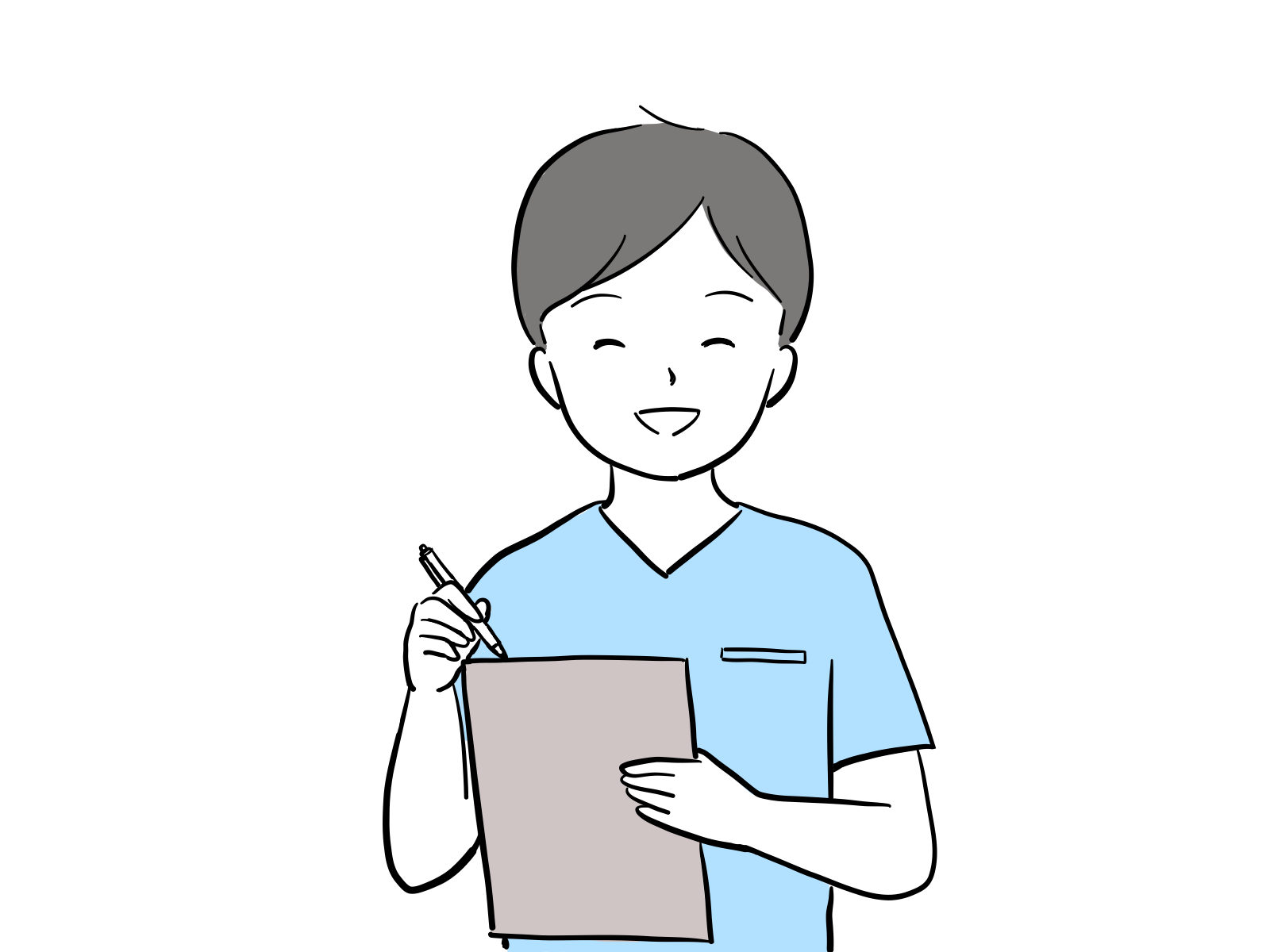 看護師さん（男性）のイラスト
