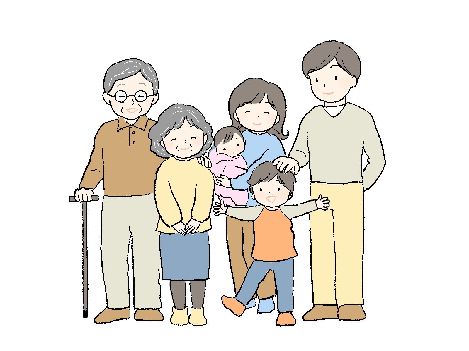 家族のイラスト