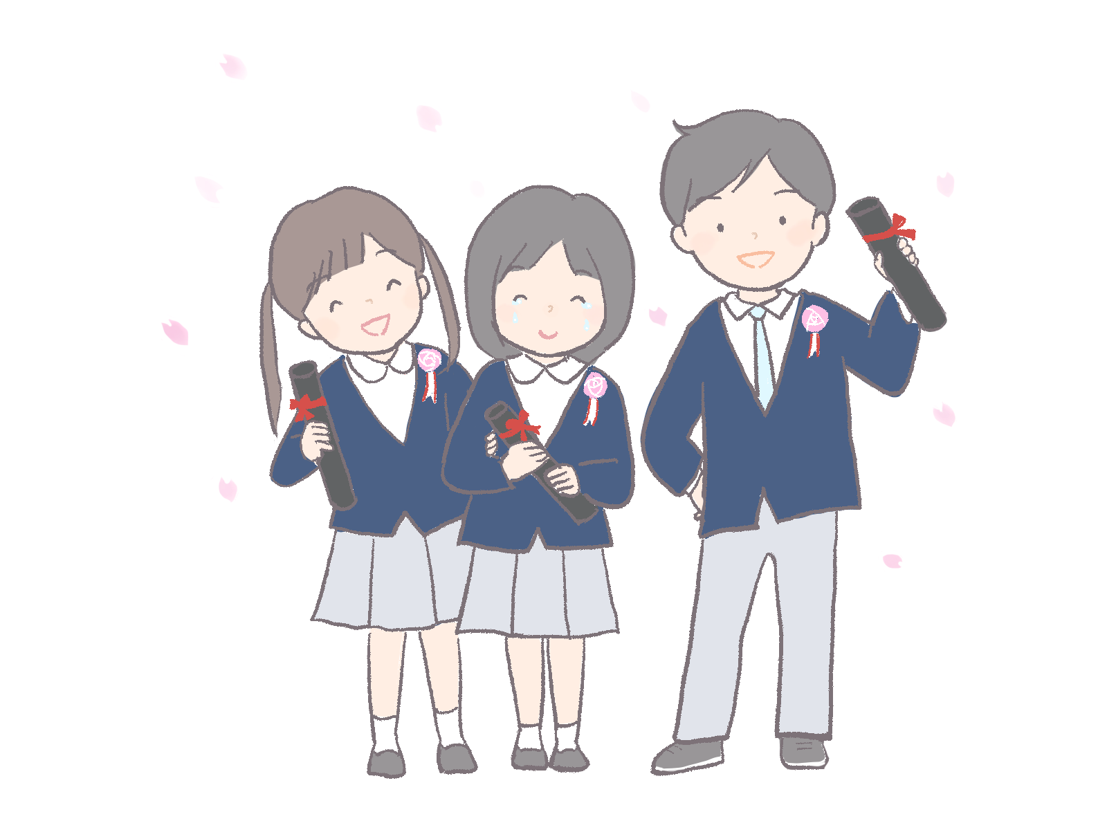 卒業式のイラスト