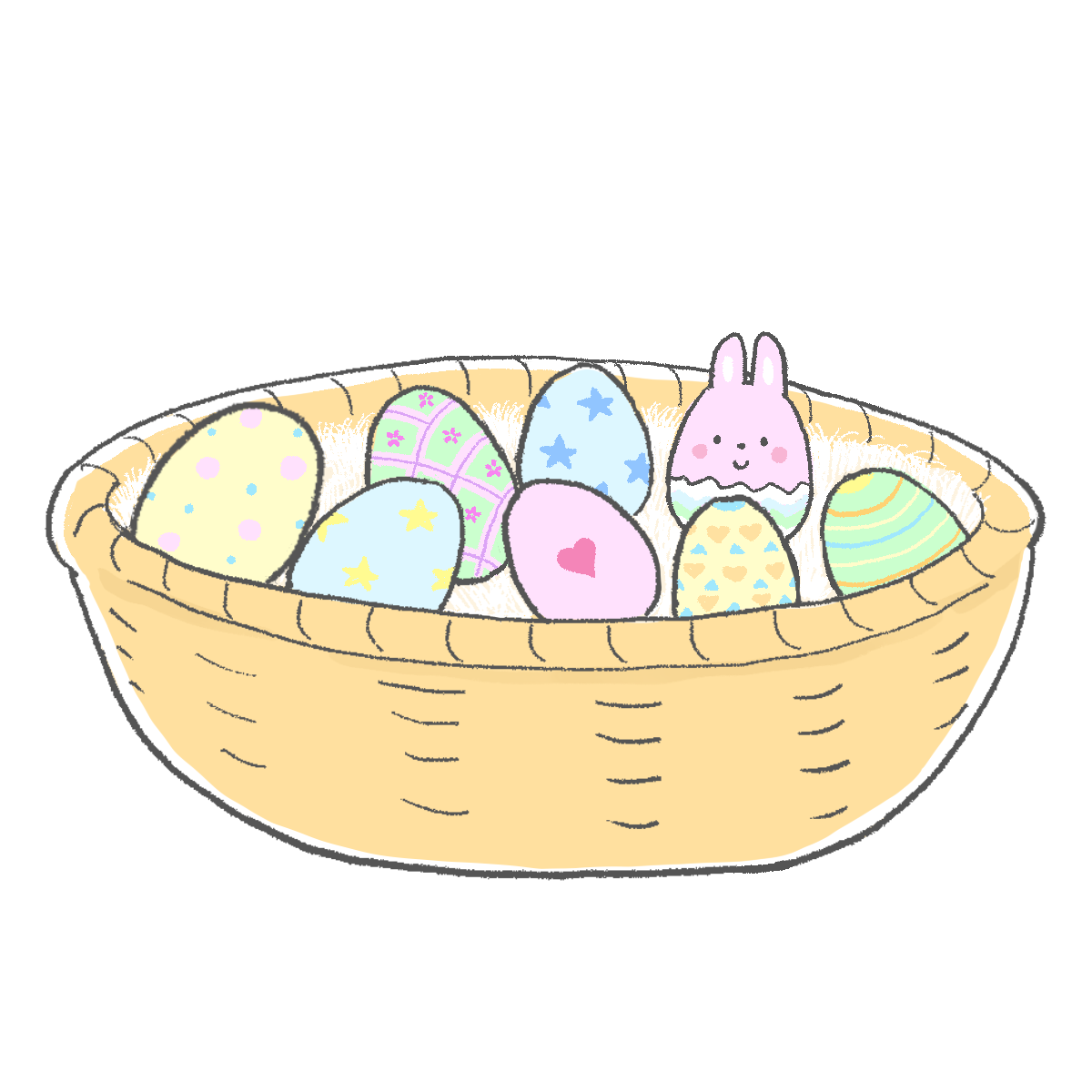 イースターエッグのイラスト｜さしえやフリー素材