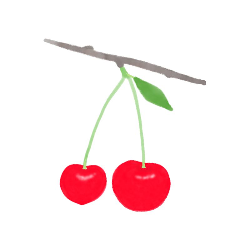 さくらんぼのイラスト｜さしえや