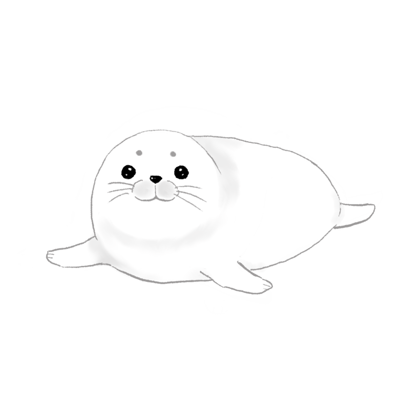 アザラシの赤ちゃんのイラスト|さしえや